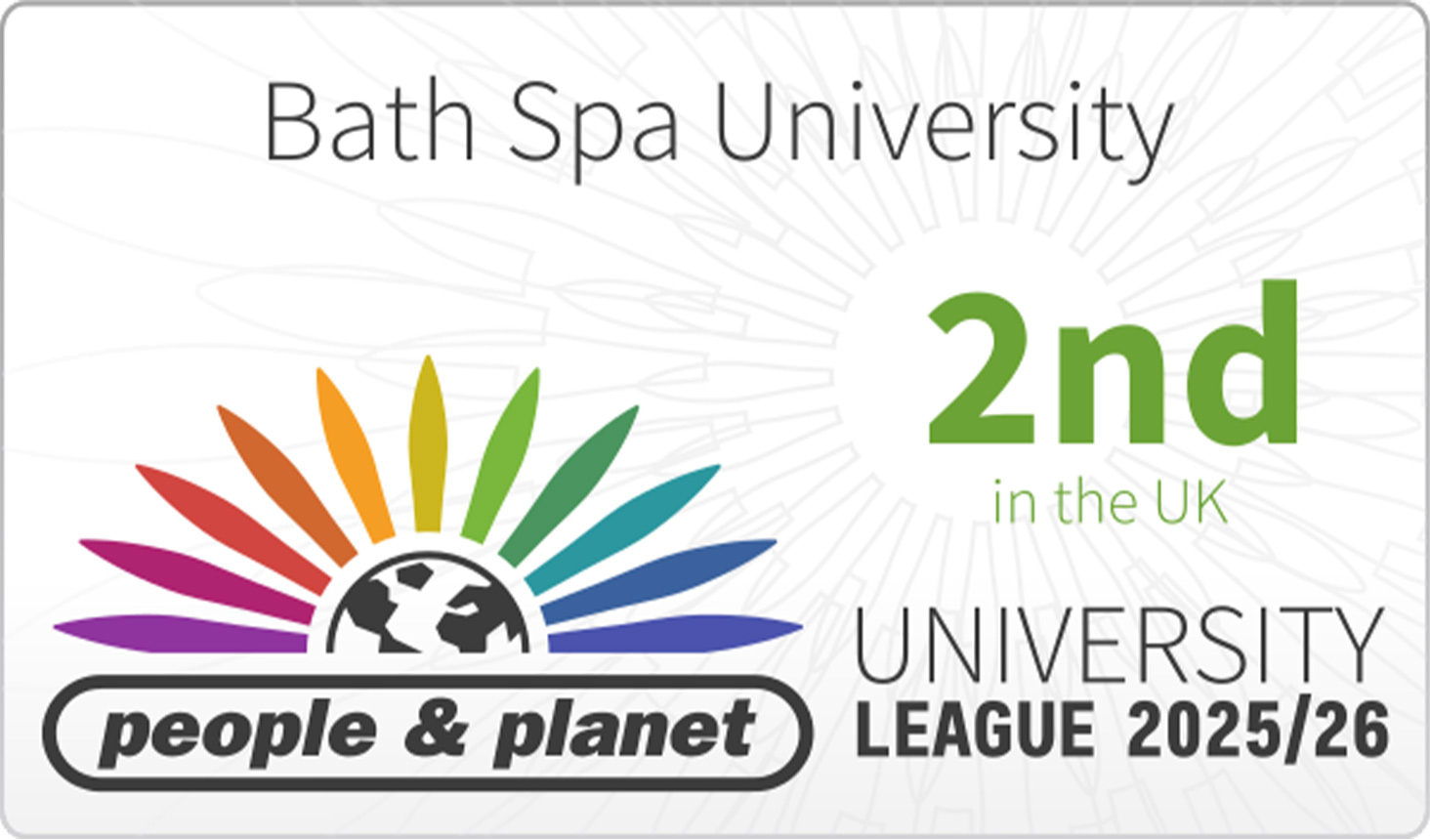 People and planet 2nd uk badge