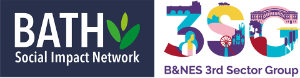 The logos for the Bath Social Impact Network and BaNES 3rd Sector