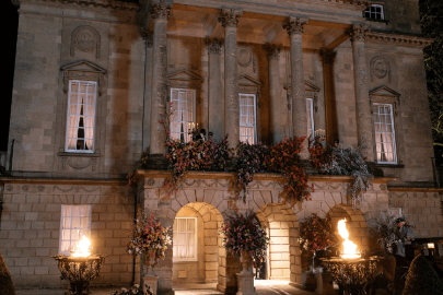 The Holburne museum lit up at night