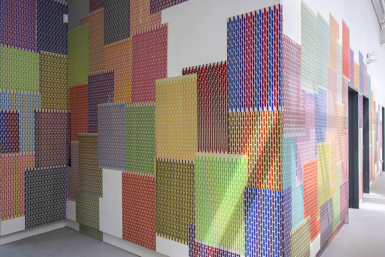 An colorful art installation