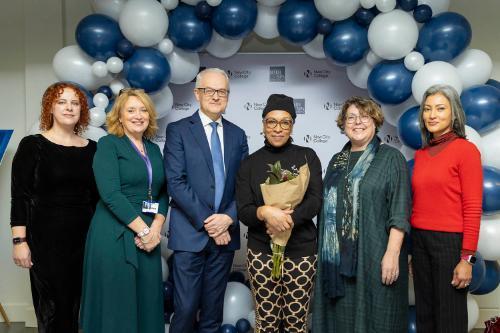 Veronica Ryan poses with BSU and NCC colleagues