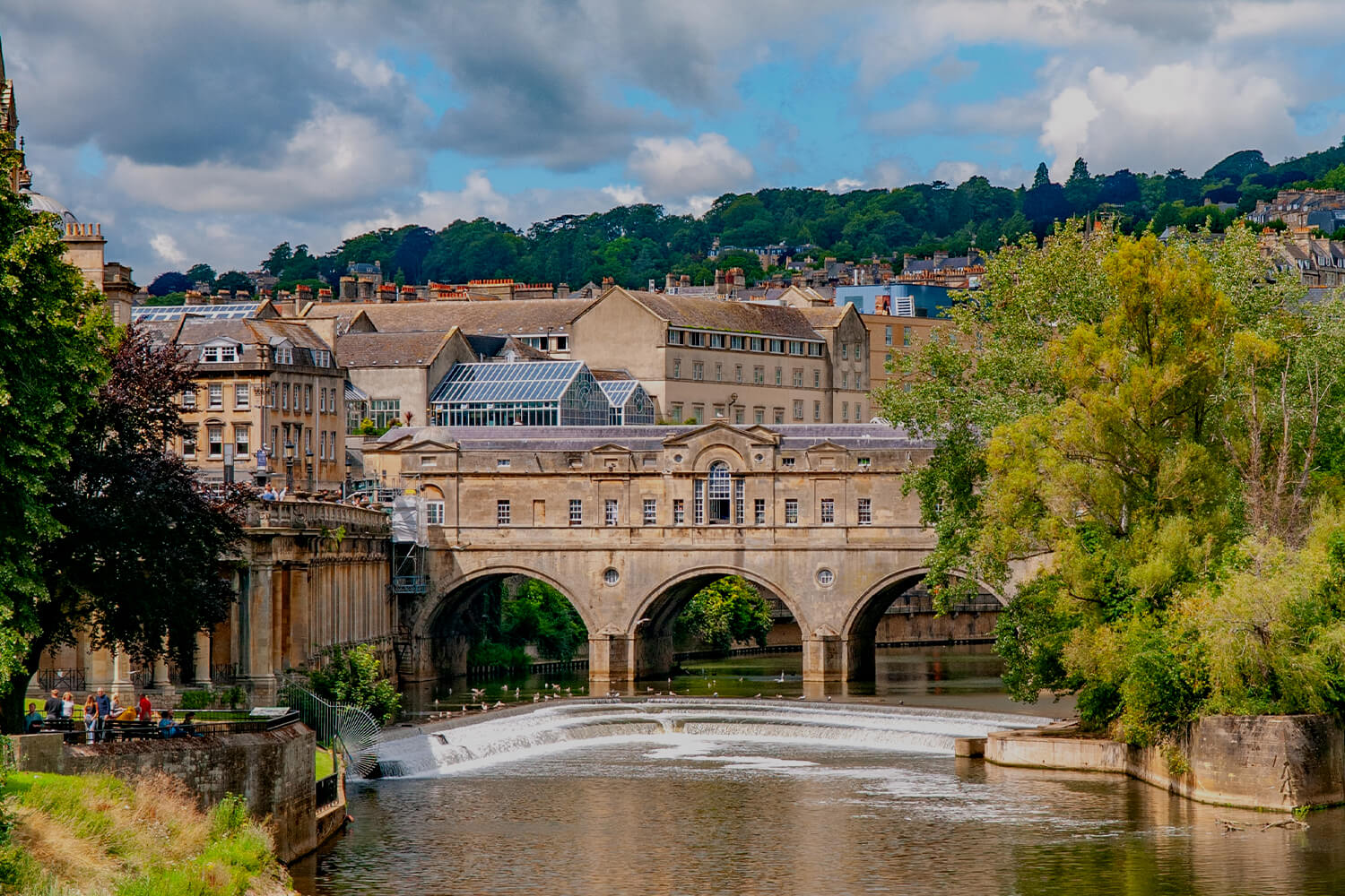 View of the river in Bath city centre