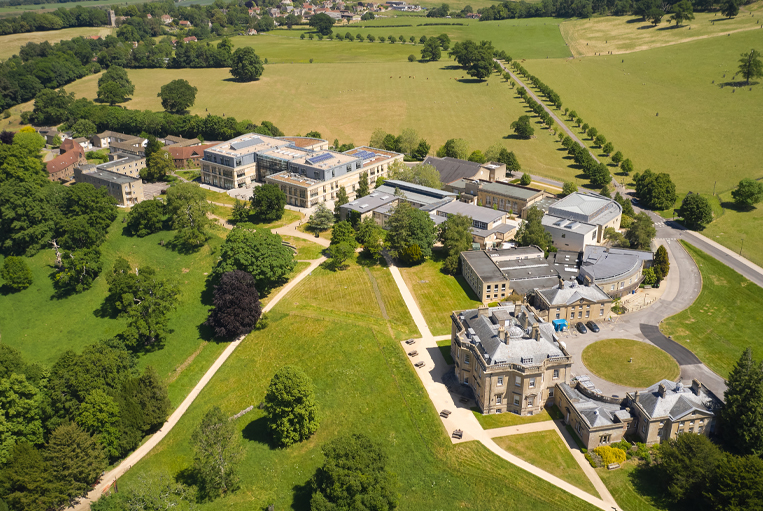 Aerial view of Newton Park campus